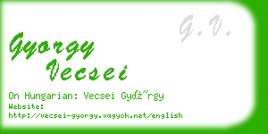 gyorgy vecsei business card